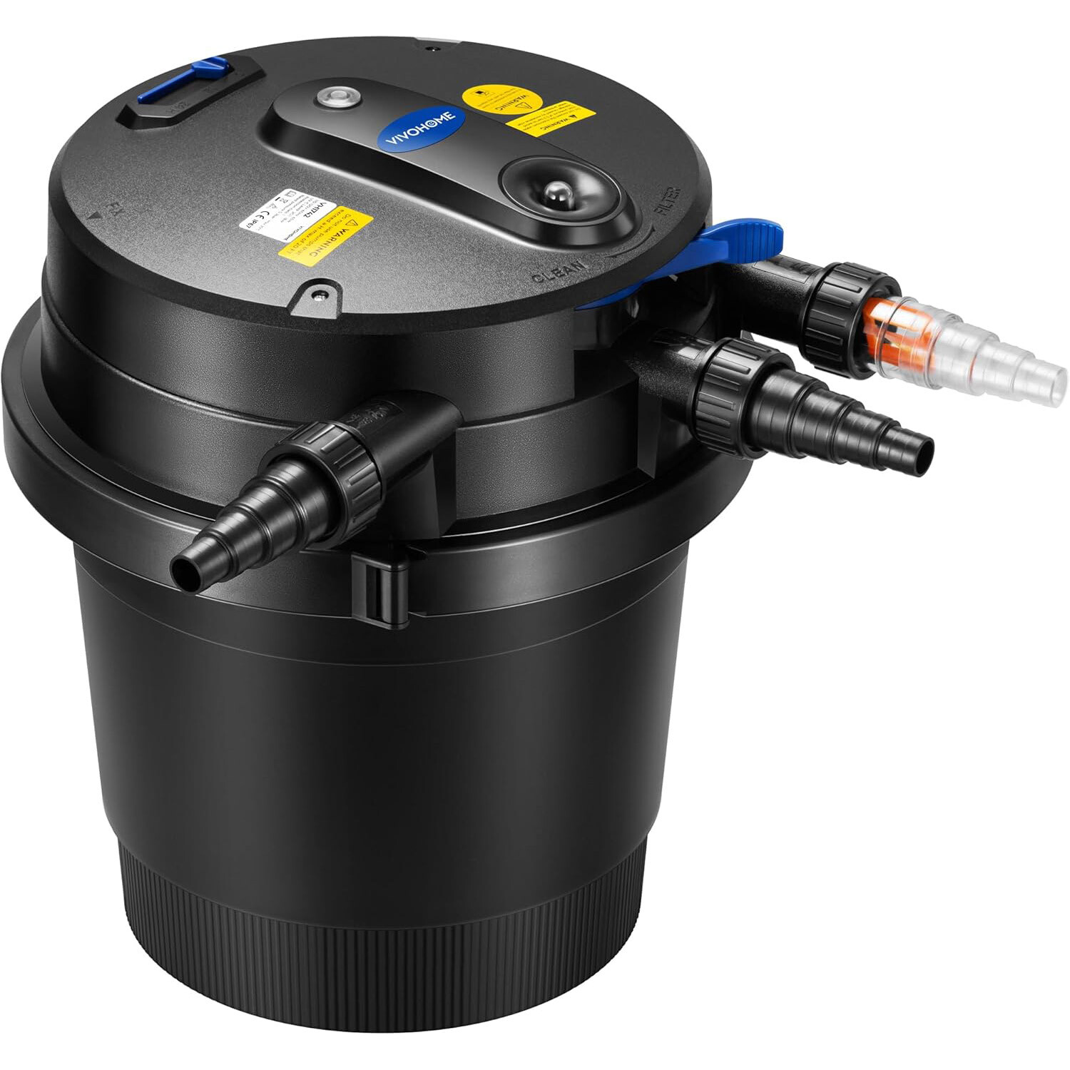 2110 GPH Pond Pressure Bio Filter 13W UV Light Auto Cleaning Timer for Koi Pond