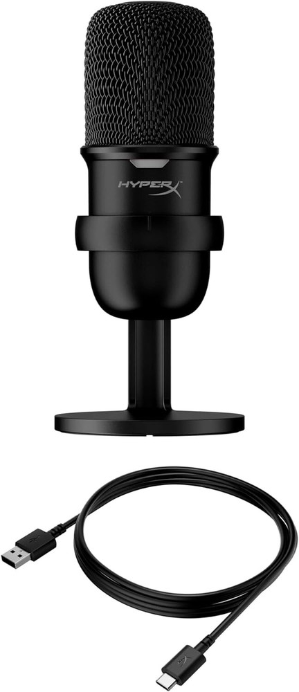 HyperX SoloCast -USB Condenser Gaming Microphone in Black (D578)