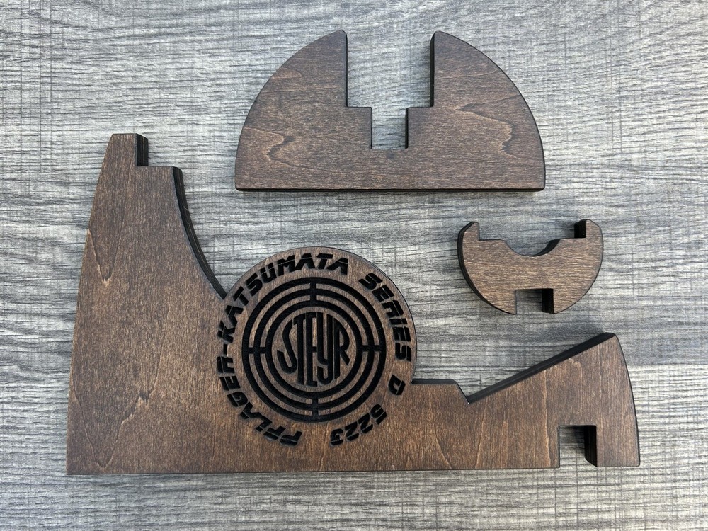 Tomenosuke Paragon FX Blade Runner Blaster Wood Display Stand 1/2” Thick Steyr