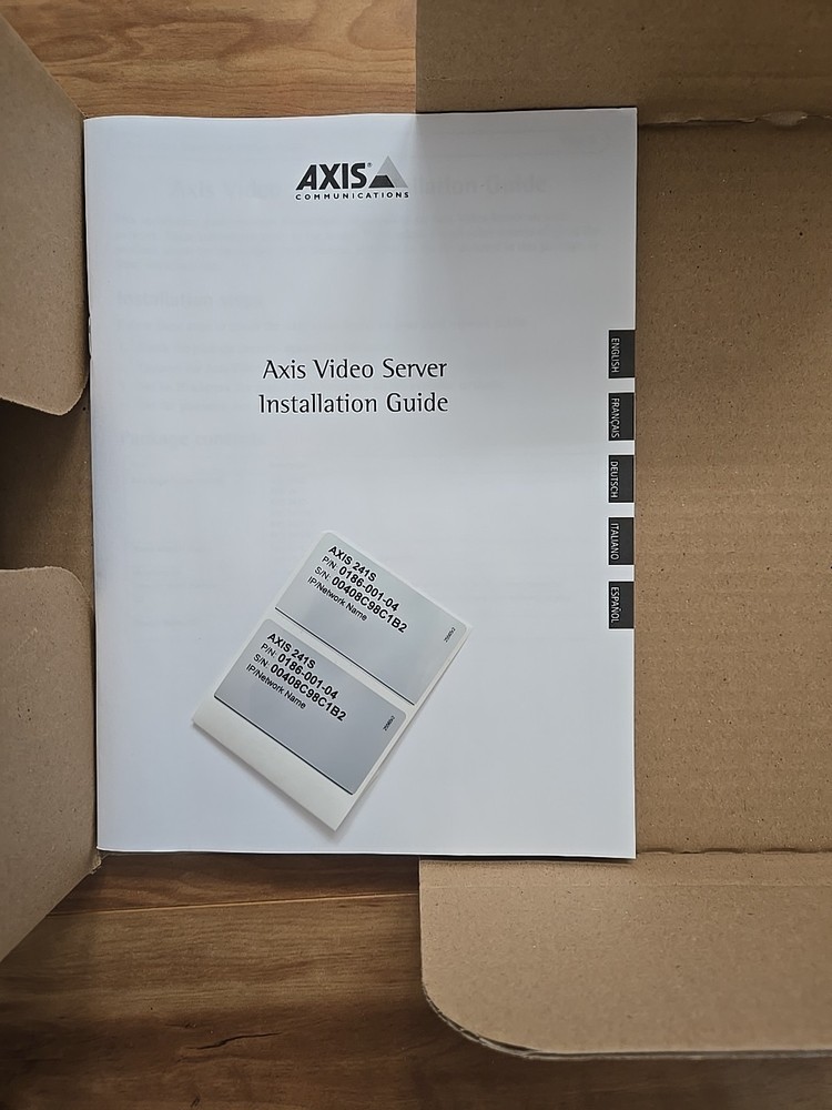 Axis 241S Network IP Security Surveillance Video Server Encoder