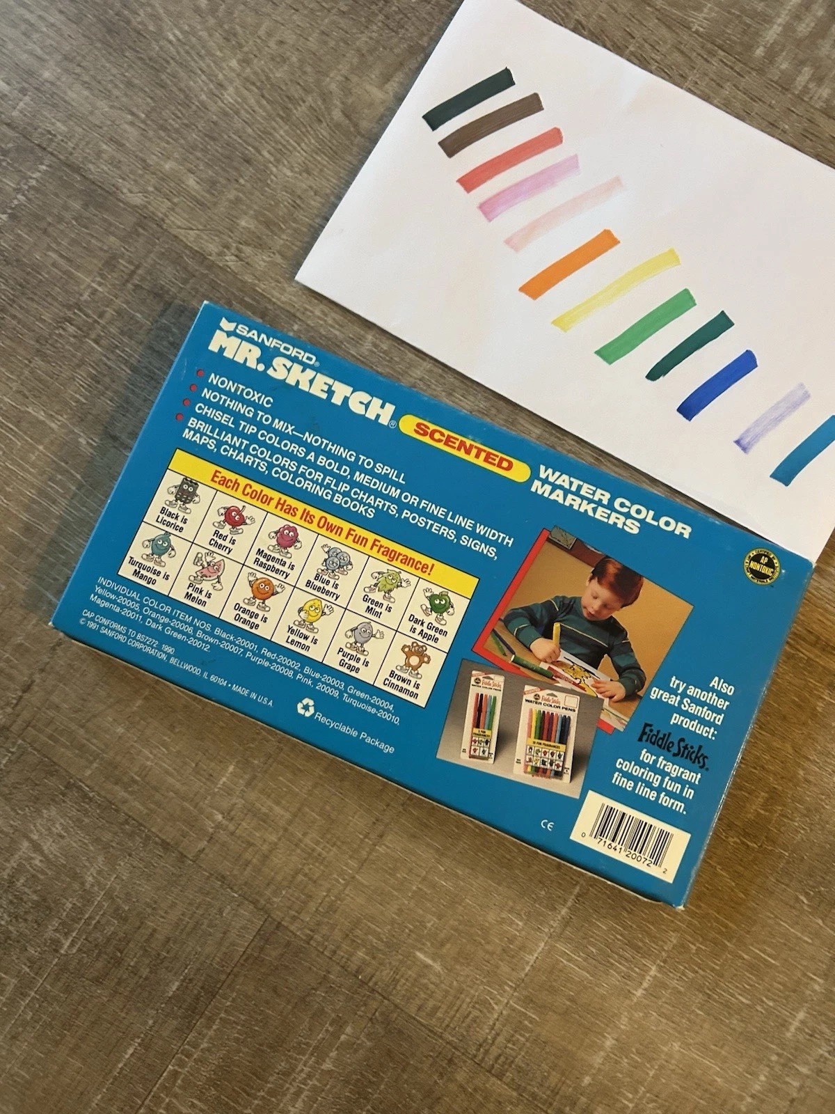 VTG Mr Sketch Scented Markers 12 Ct 1991 Sanford USA Box Tested 90s Nostalgia