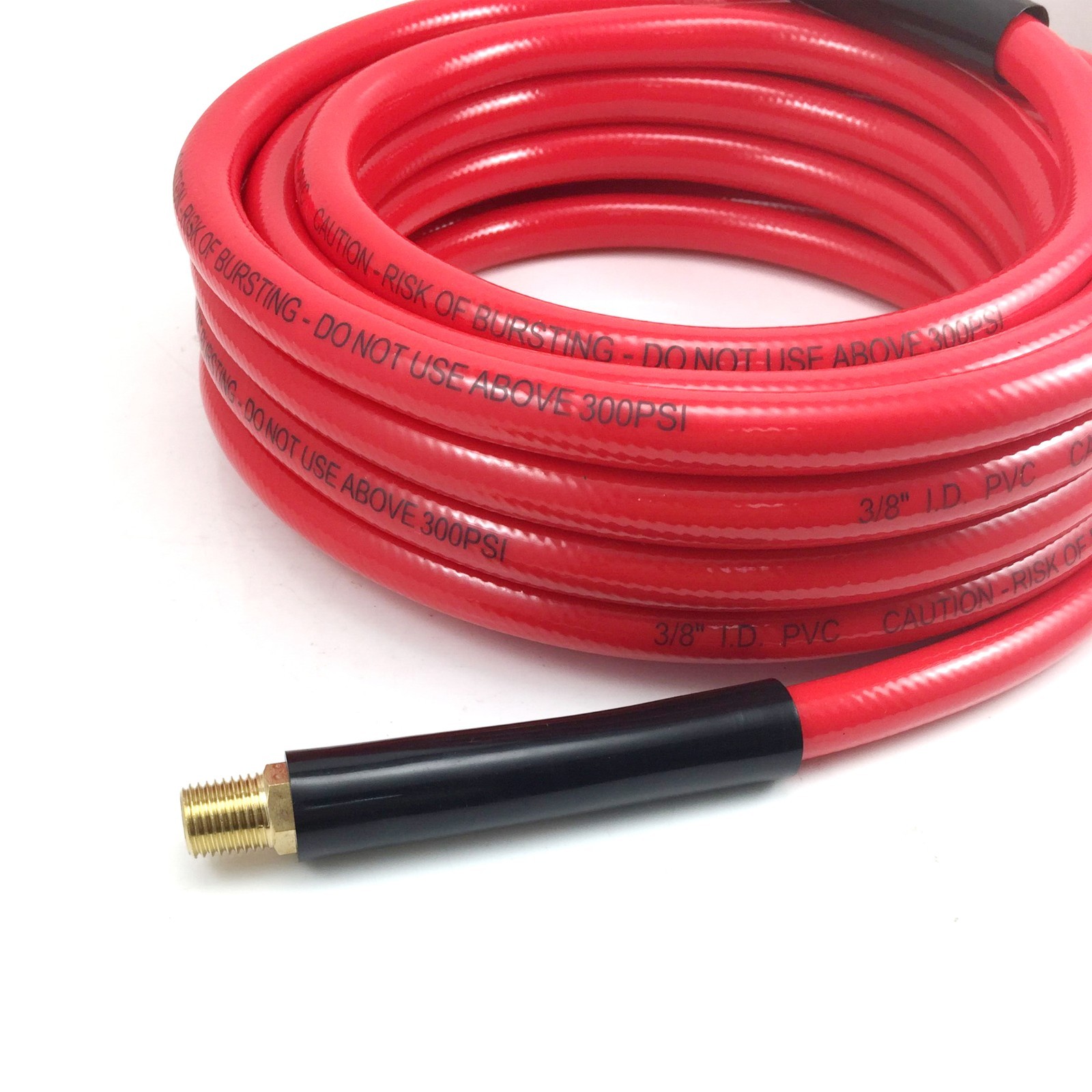 3/8 x 25 FT PVC Air Compressor Hose + 10 Pieces Air Compressor Accessories Kit
