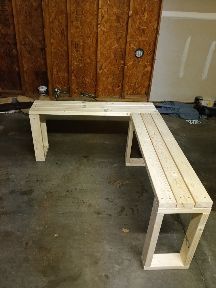 2 Big Benches Solid Wood