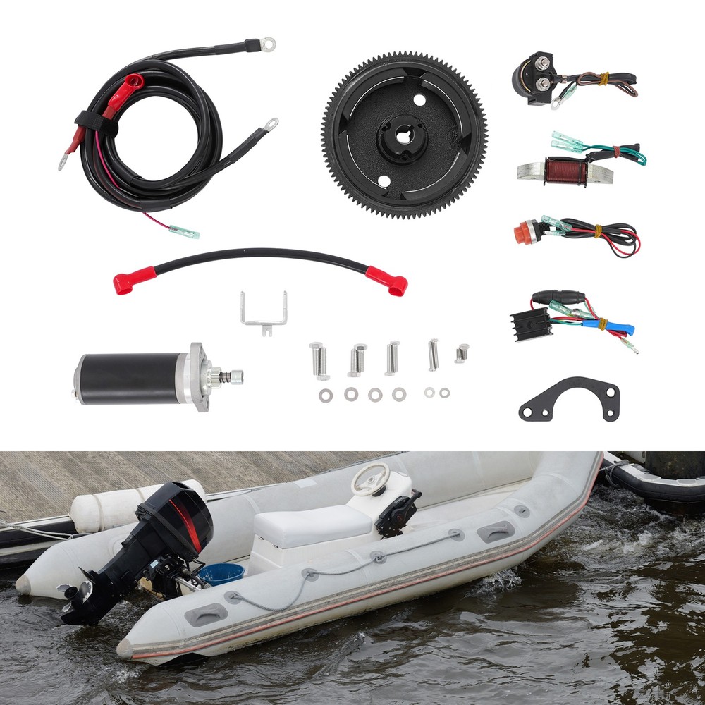 Electric Starter Conversion Kit for Dongfa 2-Stroke 9.8HP Outboard Motor