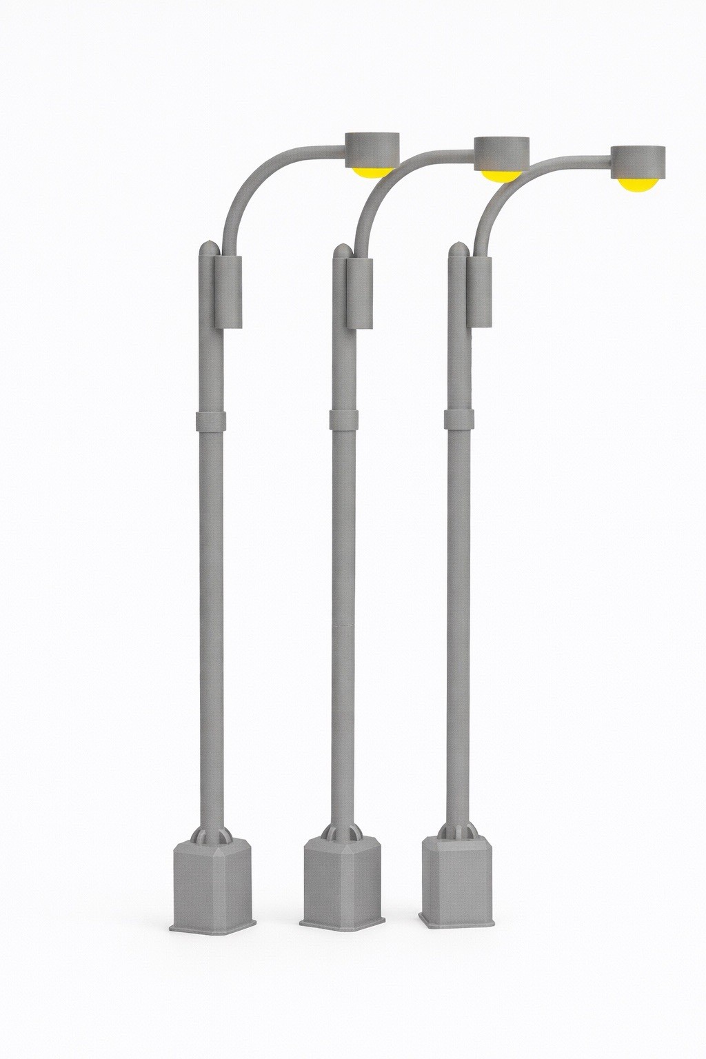 1:12 Scale Street Light Set – 3-Pack Diorama Accessories for Action Figures