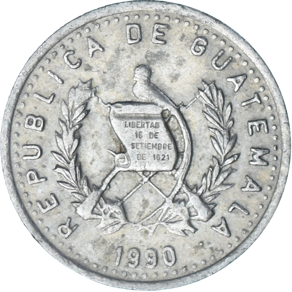 [#1384237] Guatemala, 5 Centavos, 1990
