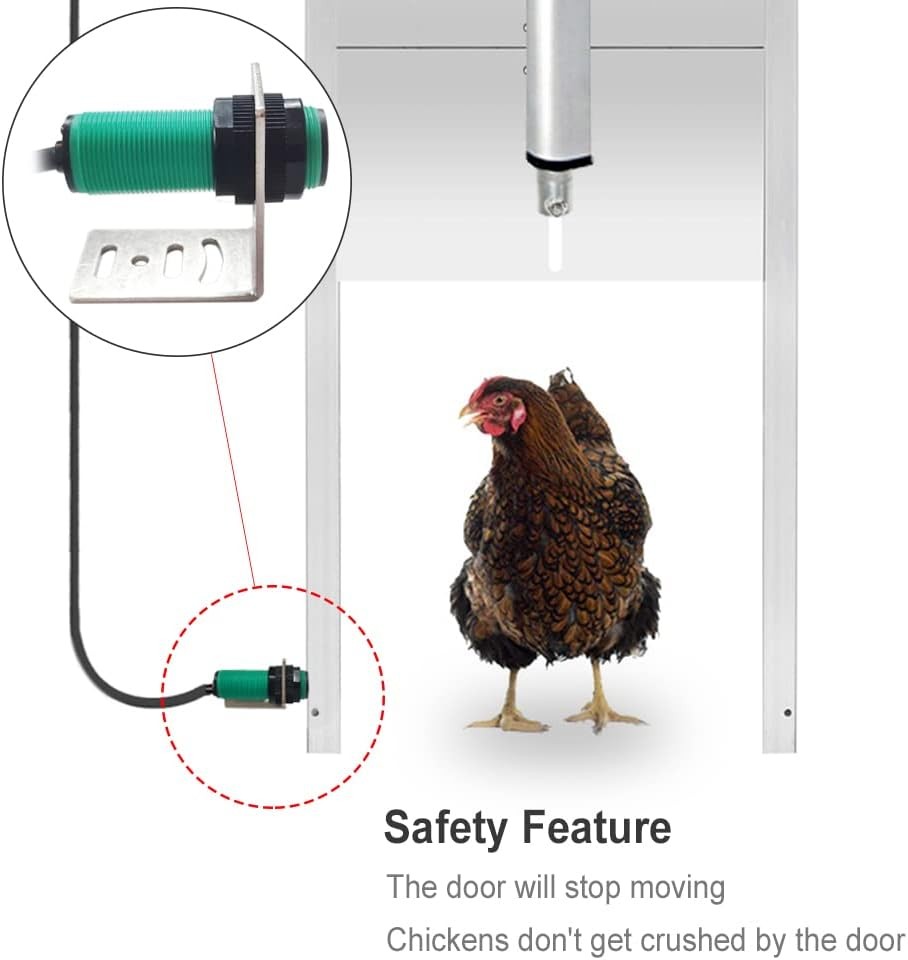 JVR Automatic Chicken Coop Door Opener with Timer, Programmable, Small Size