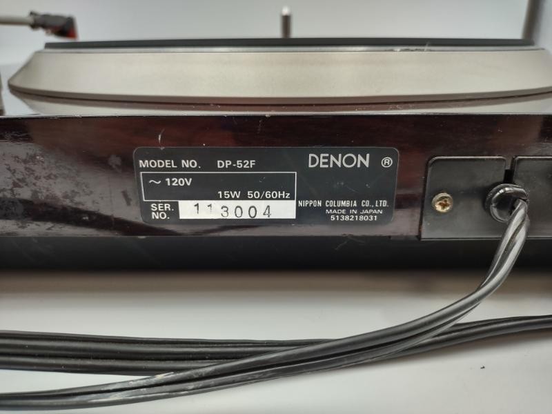 DENON DP-52F Direct Drive Microprocessor Controlled TURNTABLE with ORTOFON 2MRED