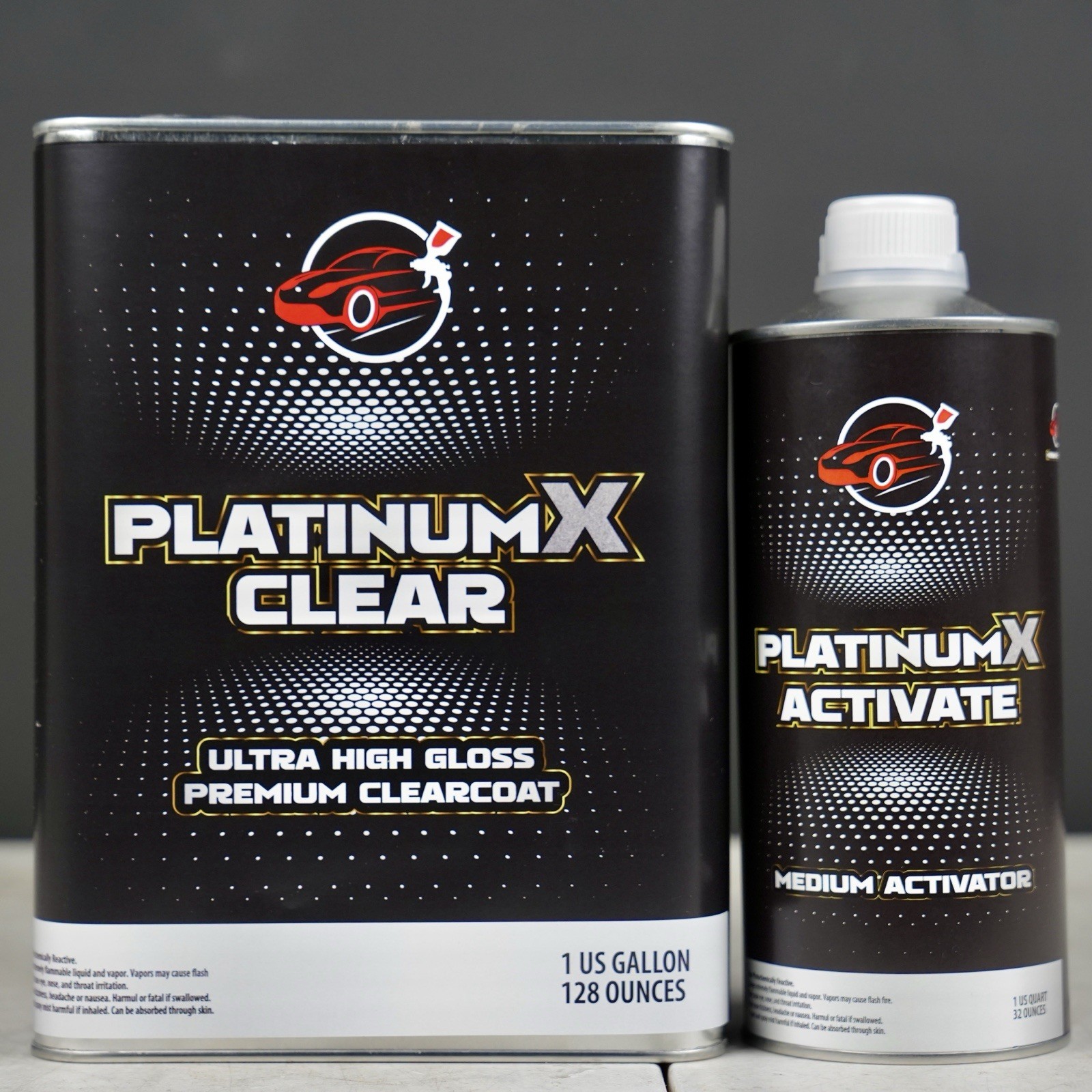 PlatinumX Clear Coat Gallon Kit 4:1 High Ultra Gloss Automotive Clearcoat