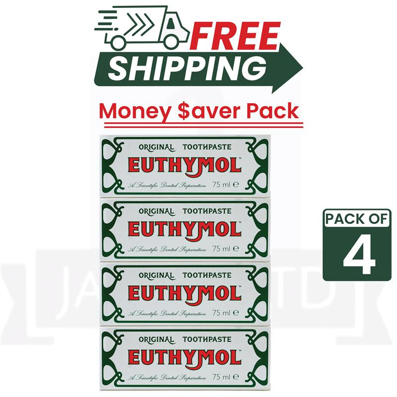 Euthymol Original Toothpaste 75ml PACK OF 4