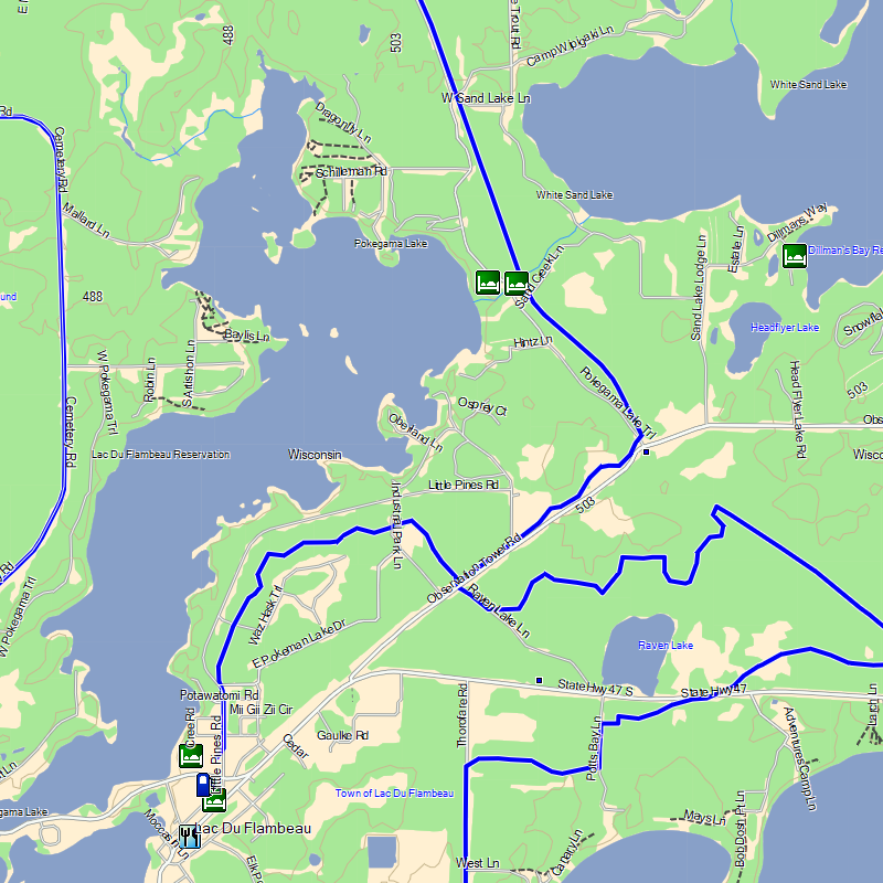 TrakMaps Snowmobile US Midwest - Garmin GPS Map