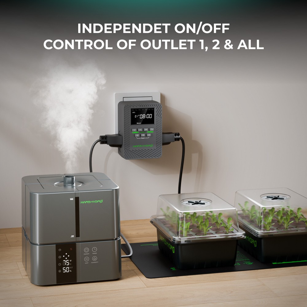 Mars Hydro Dual Port Timer: Controls all light models and fill lights