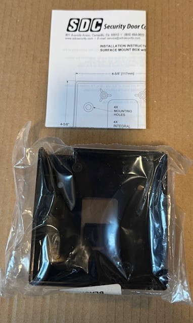 Security Door Controls 480-4SBB Surface Mount Box 4 1/2"x4 1/2"