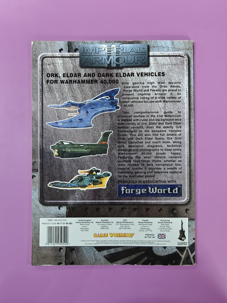 Warhammer 40k Imperial Armour 2 Games Workshop Forgeworld