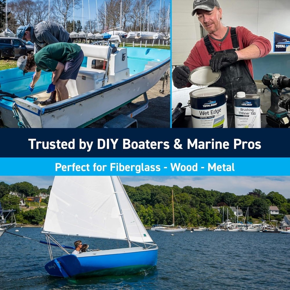 Durable Sea Green Marine Topside Paint - Polyurethane, Easy Application