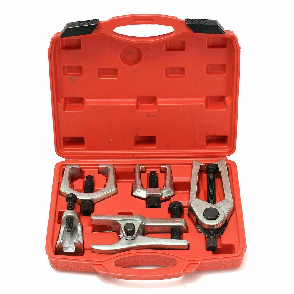 Front End Service Ball Joint Separator Pitman Arm Tie Rod Puller Tool Kit 5pc