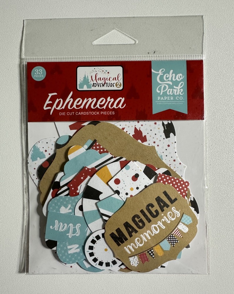 Echo Park Ephemera Die Cut Packs Multiple Variations Available-You Choose