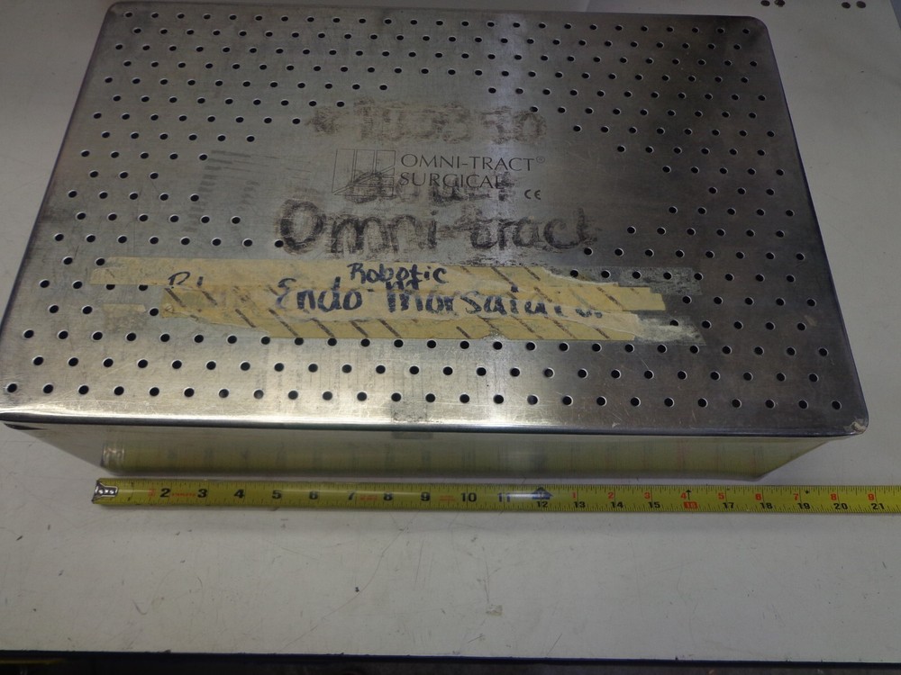 Omni-Tract Surgical Sterilization Container Tray Stainless Case Endoscopy