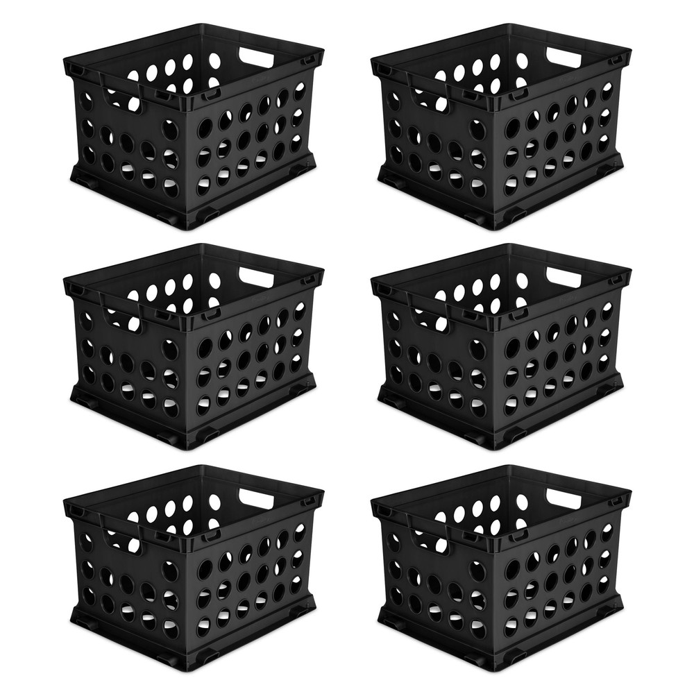Sterilite File Crate, Versatile Plastic Storage Bin with Through Handles