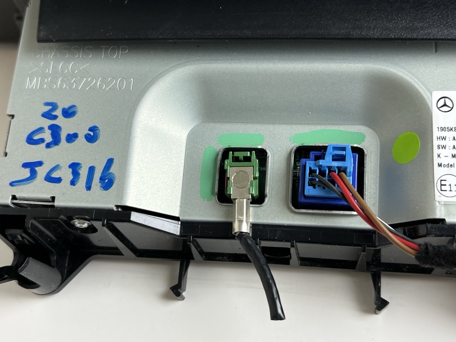 2020 MERCEDES-BENZ C300 DASH CENTER SCREEN MONITOR A2059000441 OEM