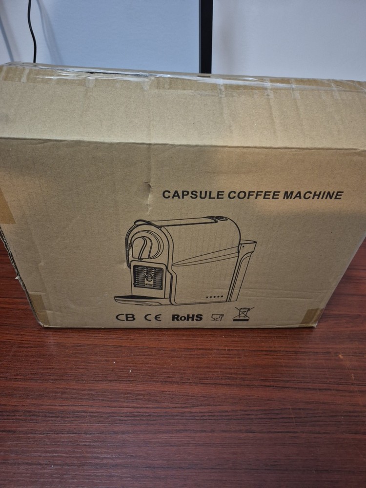 BeanGlass Espresso Pod Machine for Home, Compact Capsule Coffee Maker - White