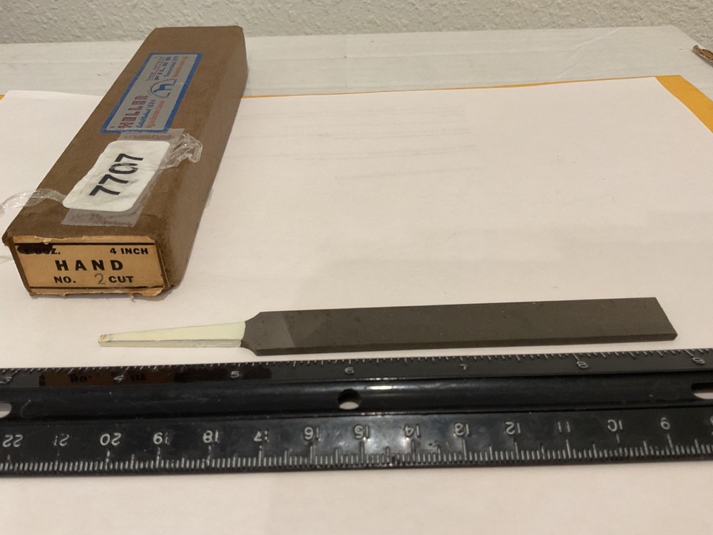 New Heller 4" Swiss Pattern Hand File, 2nd Cut