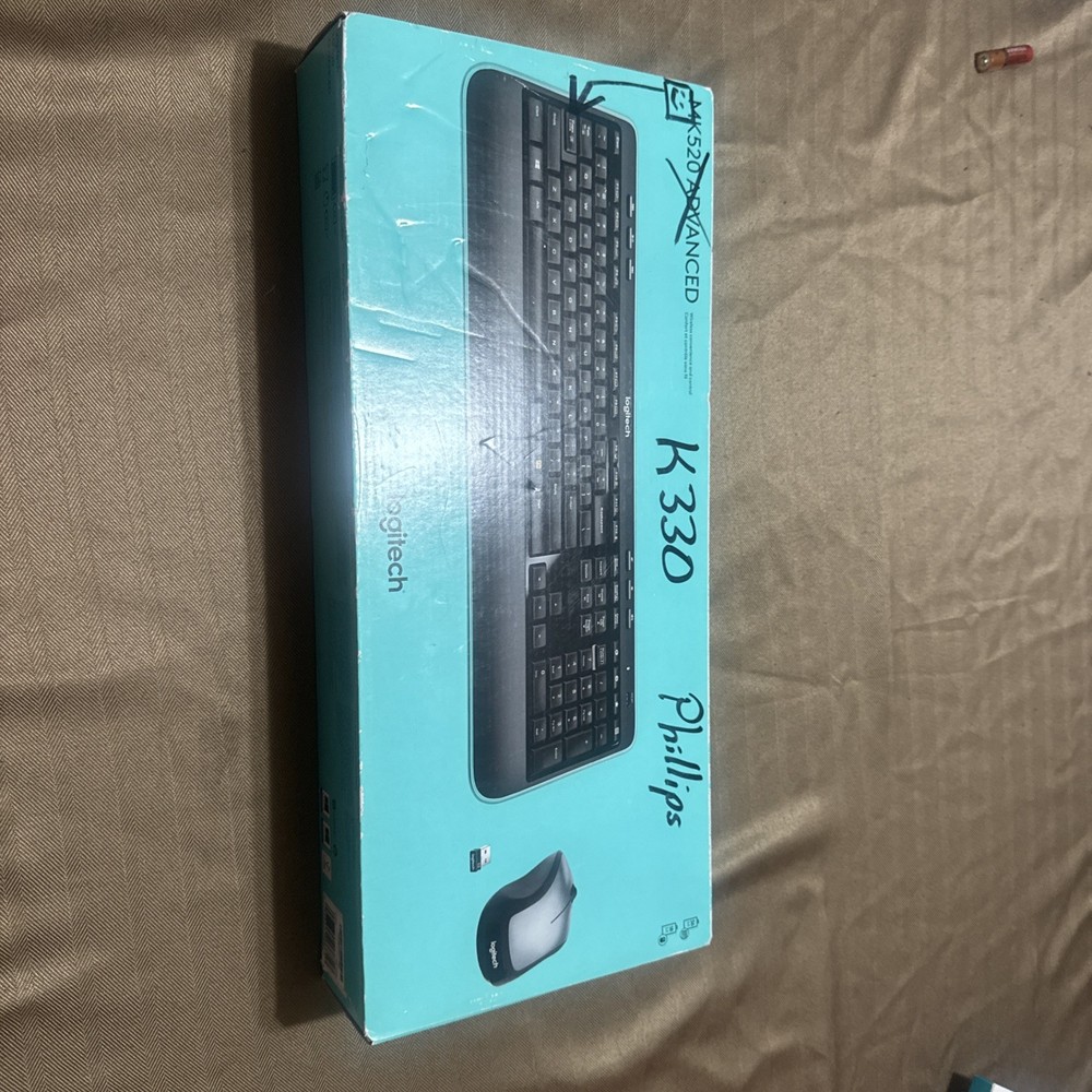 Logitech K330 Wireless Keyboard (Unifying Receiver and Mouse included)