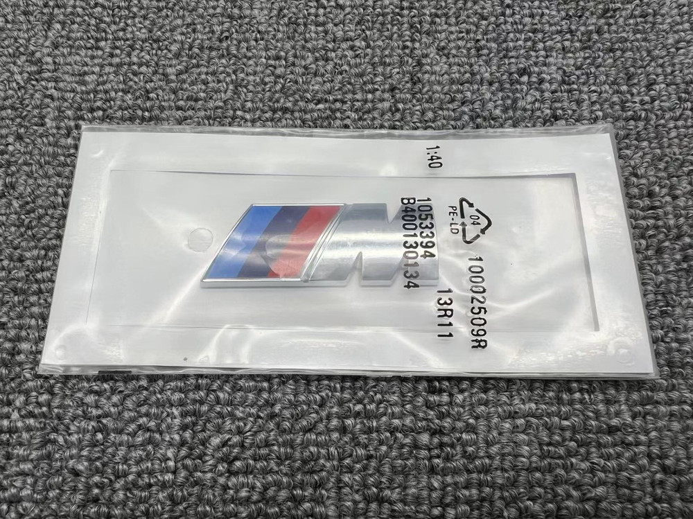 BMW OEM Quality Matte Gloss Black Silver M Performance Replacement Emblem Badge