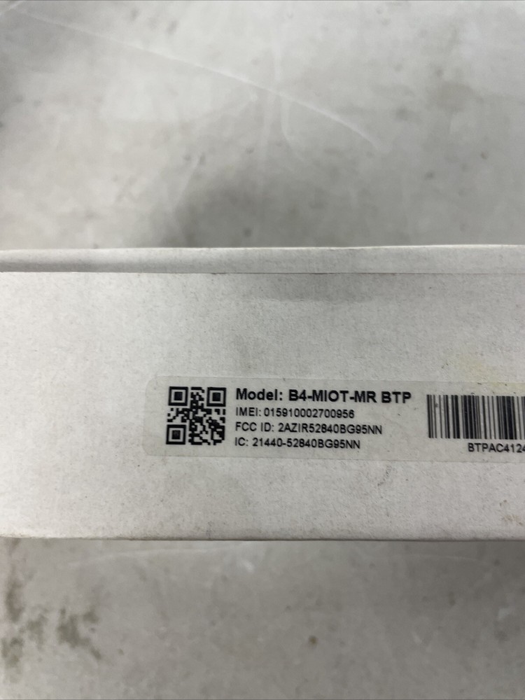 Mobile IoT Asset Tracking IoT Gateway Sensor System B4 MIOT MR BTP