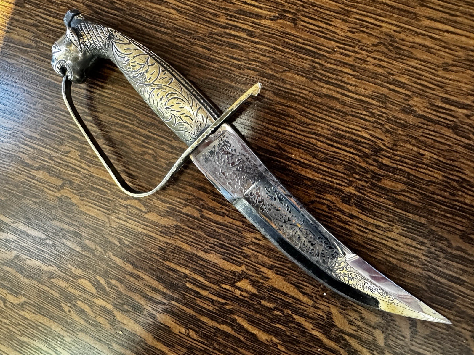 19thC 1800s Antique Animal Head  DIRK  NAVAL FIGHTING KNIFE DAGGER