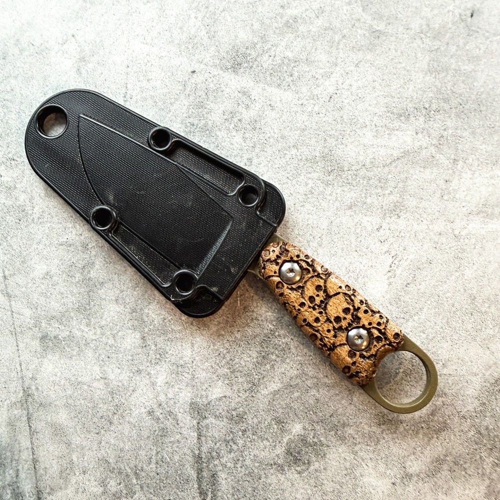 Cryptkeeper scales compatible with ESEE Izula knife Walnut