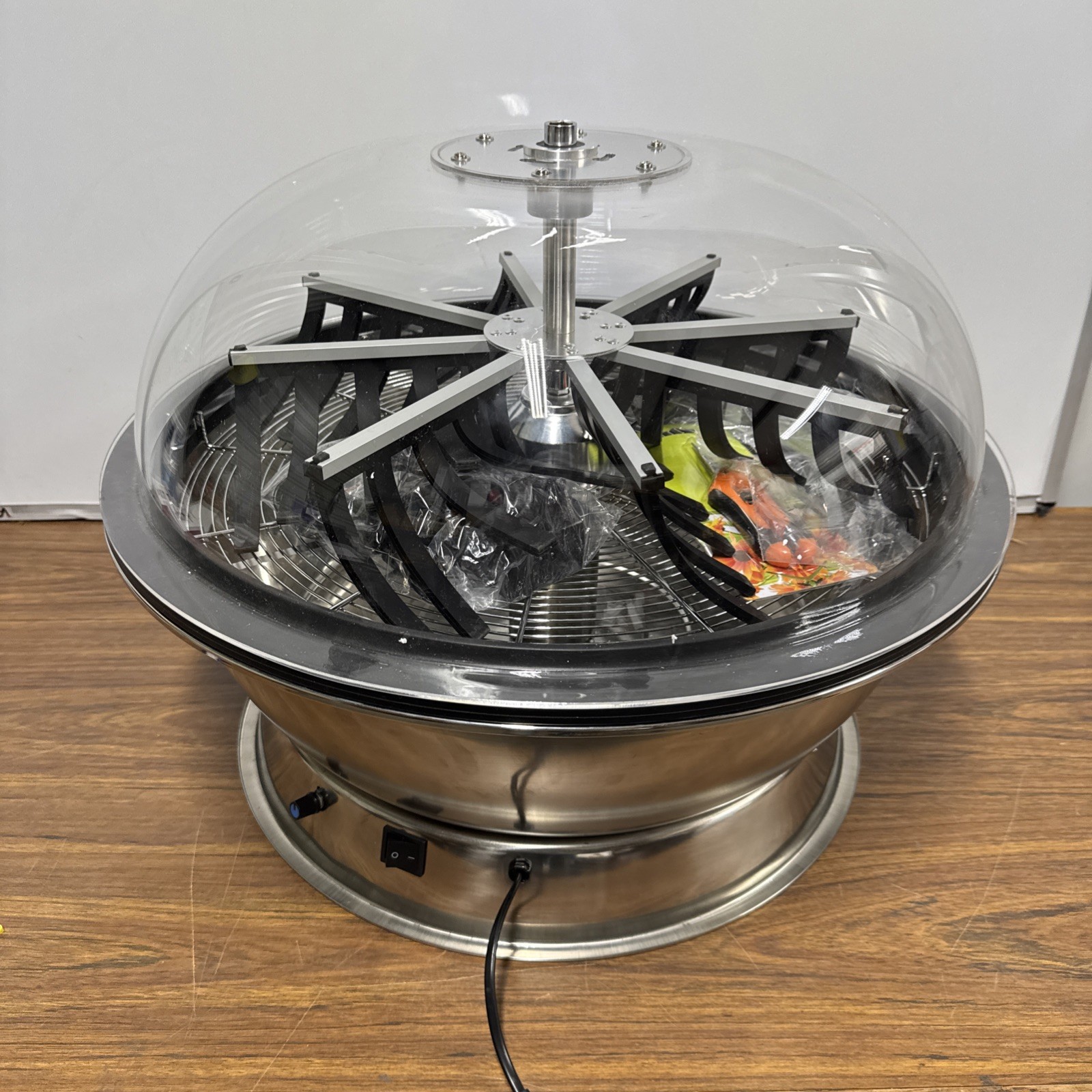 24" Hydroponic Spin Bowl Trimmer Electric Hand Spin Reaper Wet Dry Bud Trim