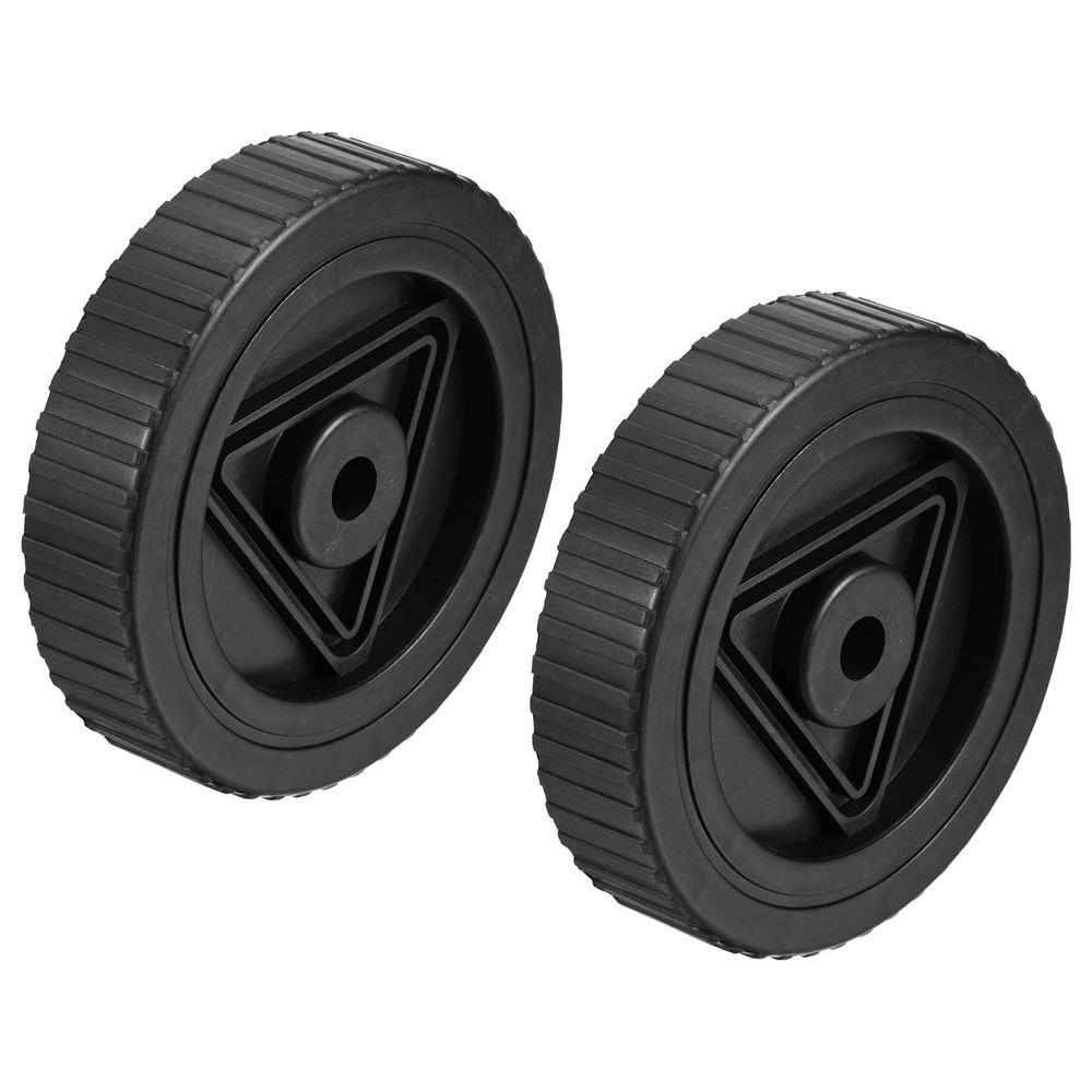 2 Pack 4.7" Plastic Universal Air Compressor Wheel with 0.5" Dia. Hole