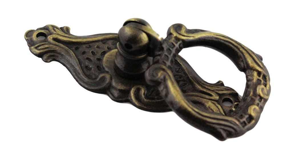 2-3/4" Rococo or Late Baroque Style Drop Pull Antique English