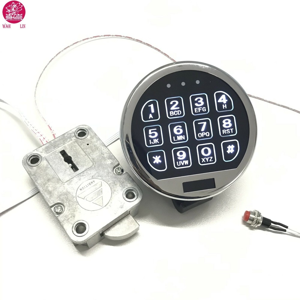 Chrome Light LED Keypad Basic Swingbolt Lock W/ / Replace Most S&G LG NL SecuRam