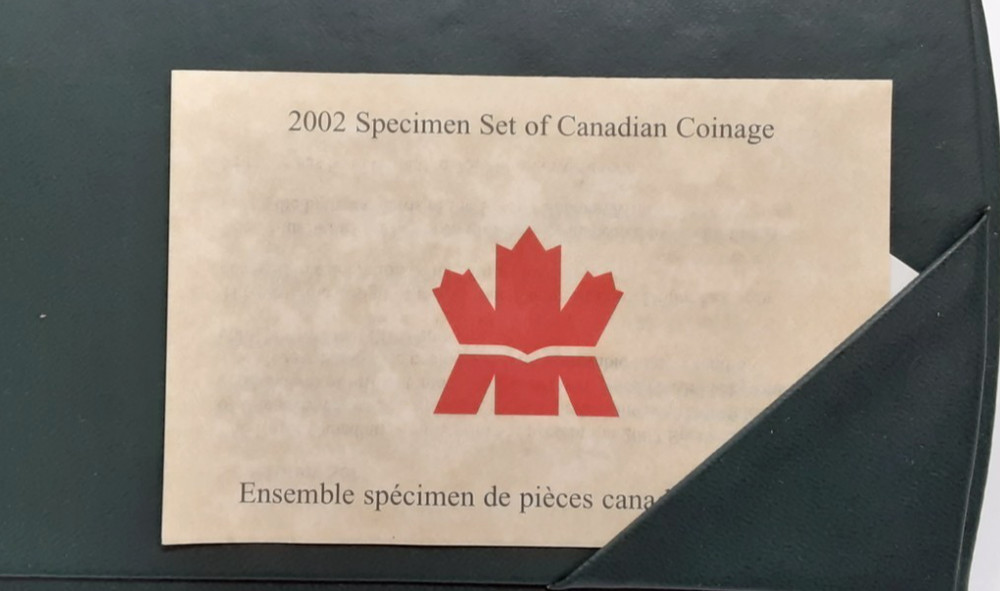 2002 Canada Specimen 7 Coin Set in RCM Case w/COA