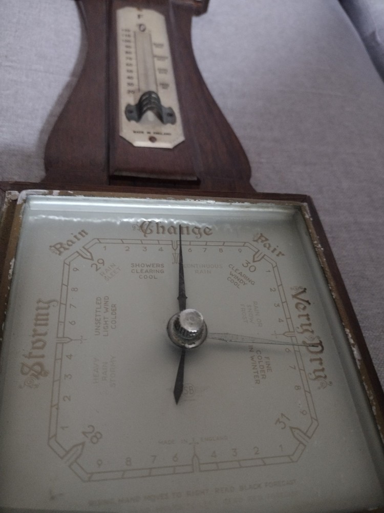 Vintage British Barometer - Missing Thermometer