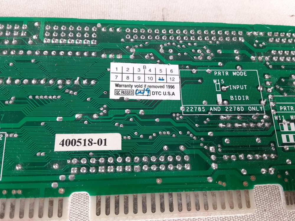 Data Technology J8Y2278VL Vesa Local Bus Multi I/O Controller IDE - UNTESTED