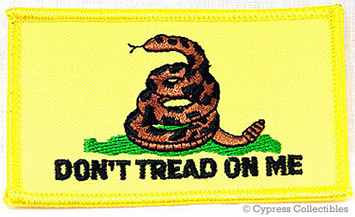 DON'T TREAD ON ME GADSDEN FLAG PATCH AMERICAN USA EMBLEM embroidered iron-on