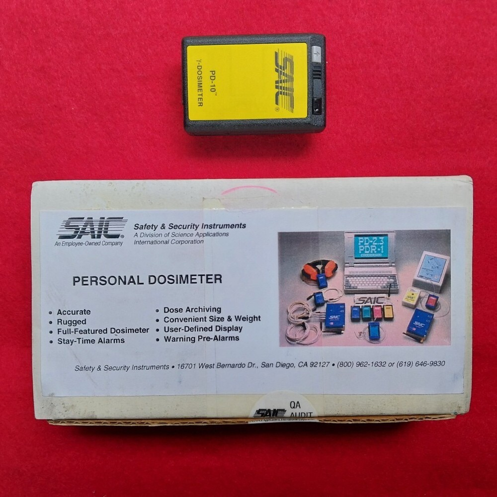 SAIC PD-10 Personal Dosimeter(Made in U.S.A.) CALIBRATED