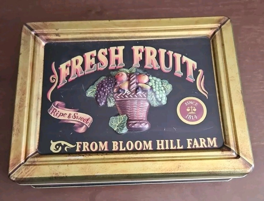Fresh Fruit Collectible Tin Box