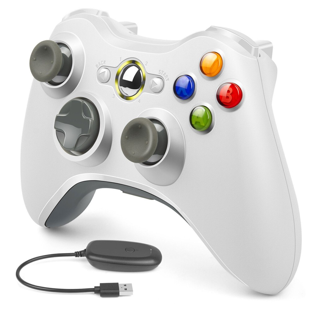 Wireless Controller For Microsoft Xbox 360/ 360Slim/ 360E for Windows 11/10/8/7