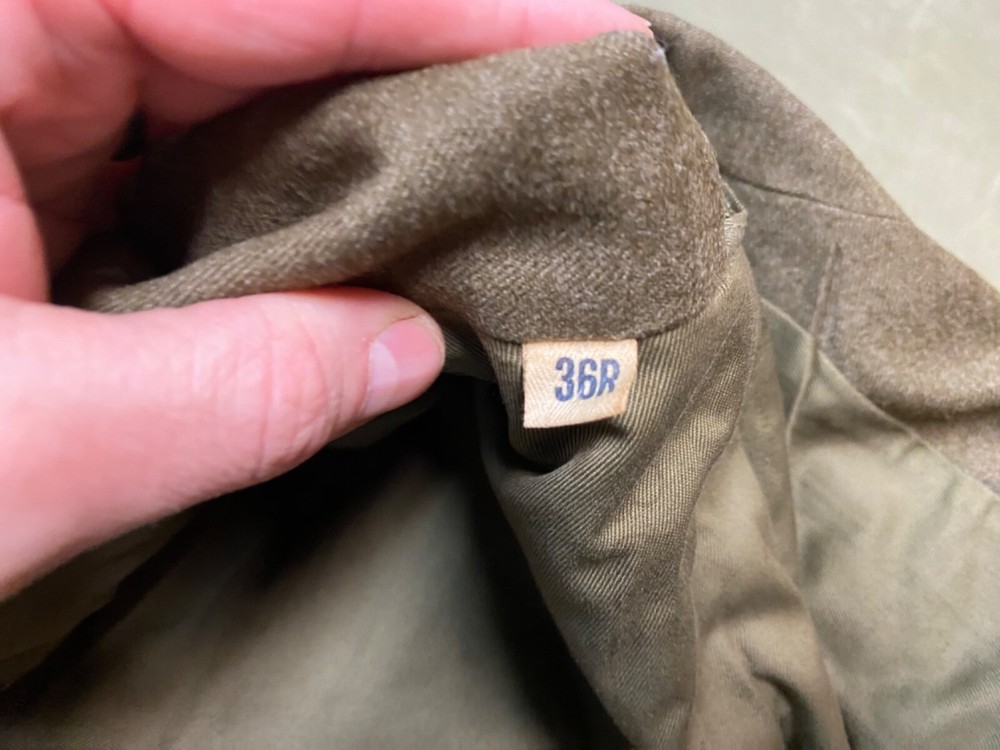 ORIGINAL WWII US ARMY EM NCO M1944 CLASS A IKE JACKET- XSMALL 36R