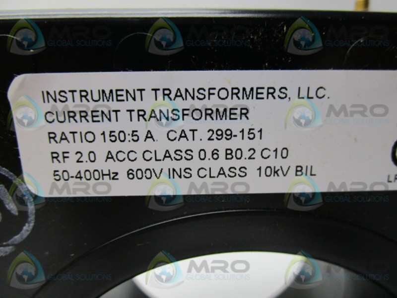 INSTRUMENT TRANSFORMER 299-151 NSMP