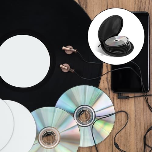 Black 20 Capacity CD/DVD Case Holder Portable CD Storage Organizer, Small