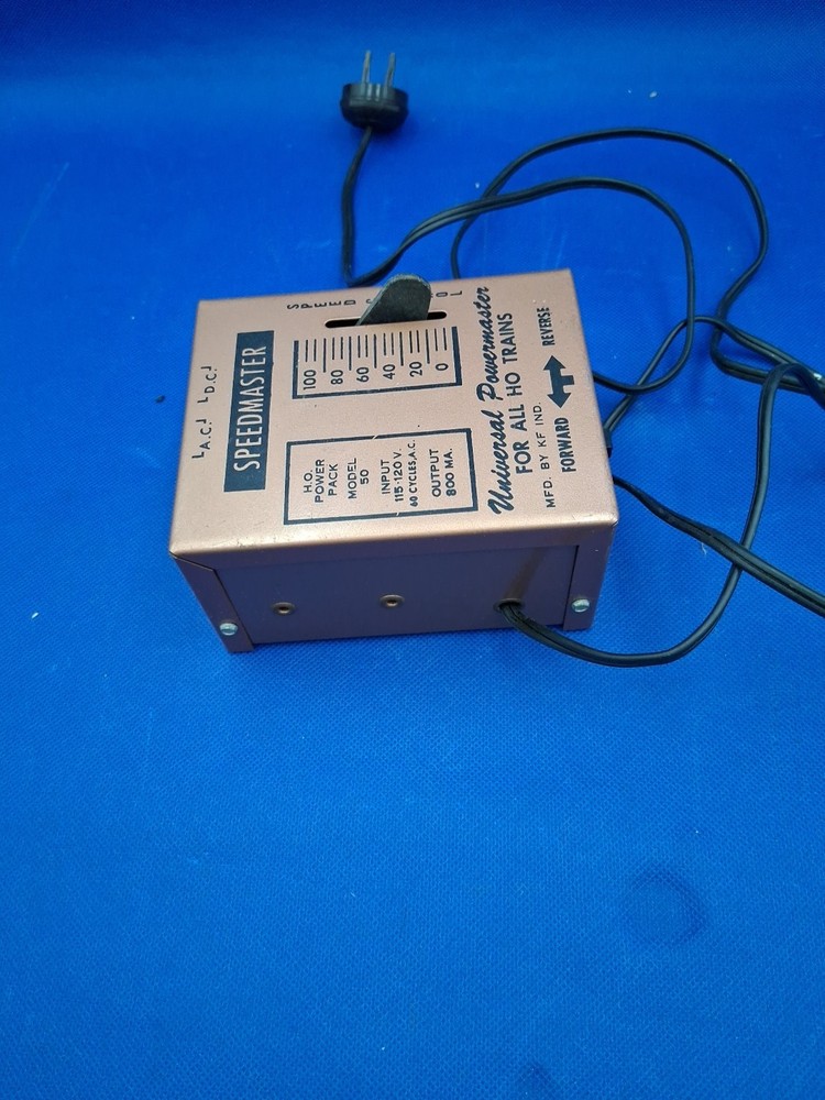 KF INDUSTRIES HO Power Pack Model 50 Controller Transformer Train Vntg Untested