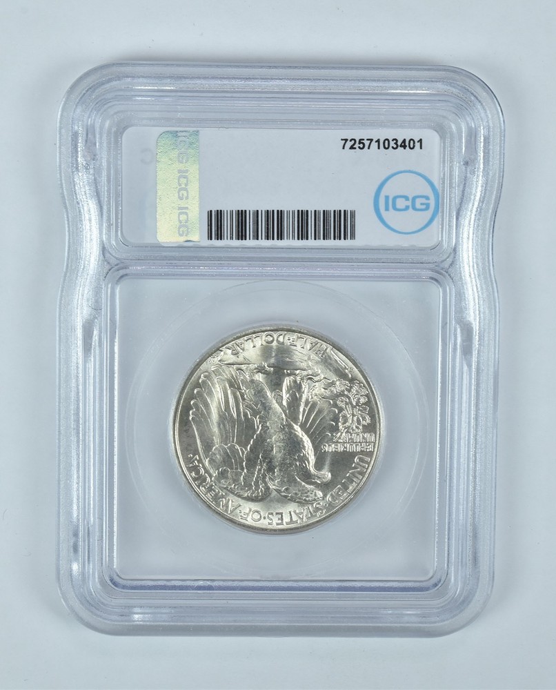 1940-S Walking Liberty Half Dollar MS64 ICG