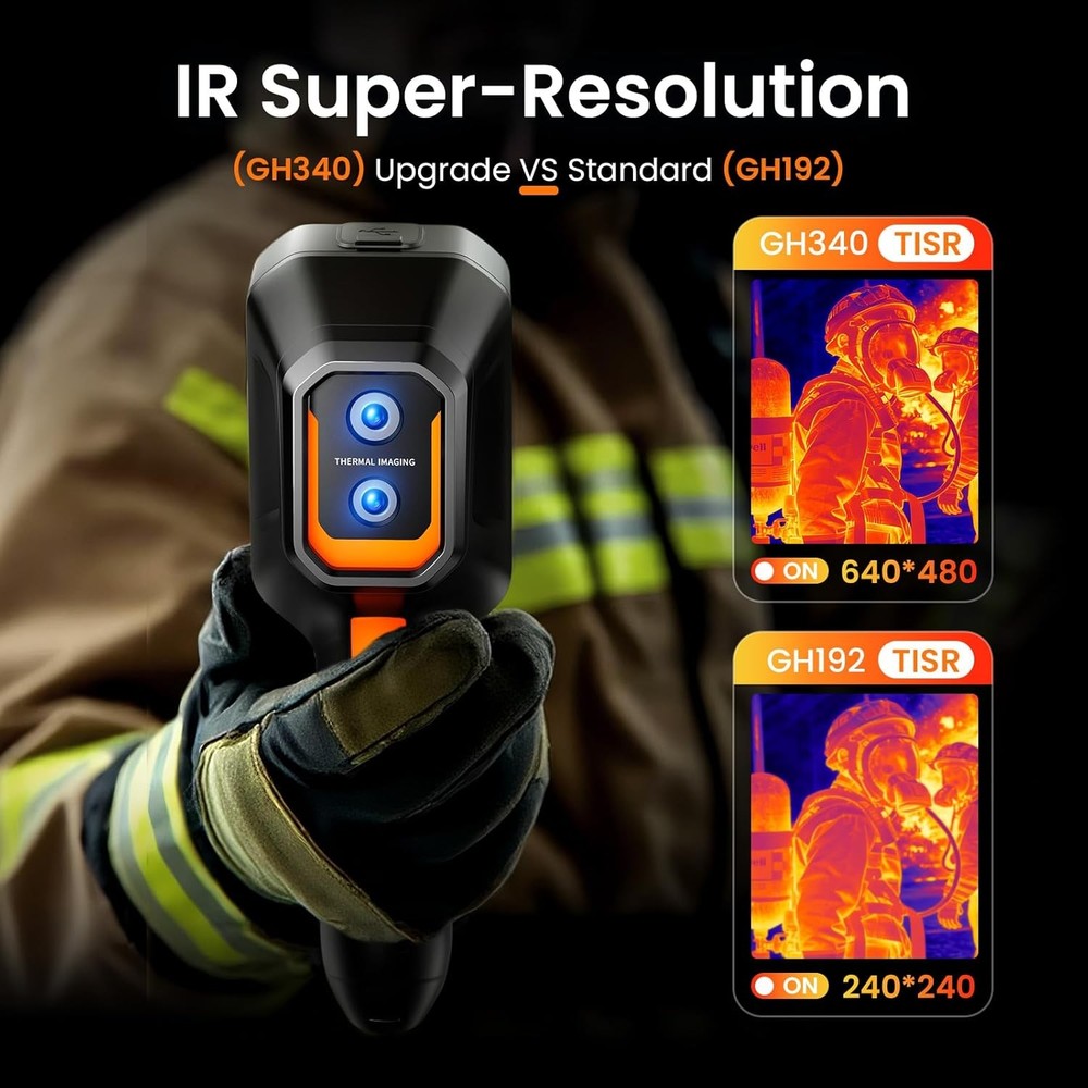 Thermal Imaging Camera 25Hz Handheld Super IR Resolution Electrical Inspection