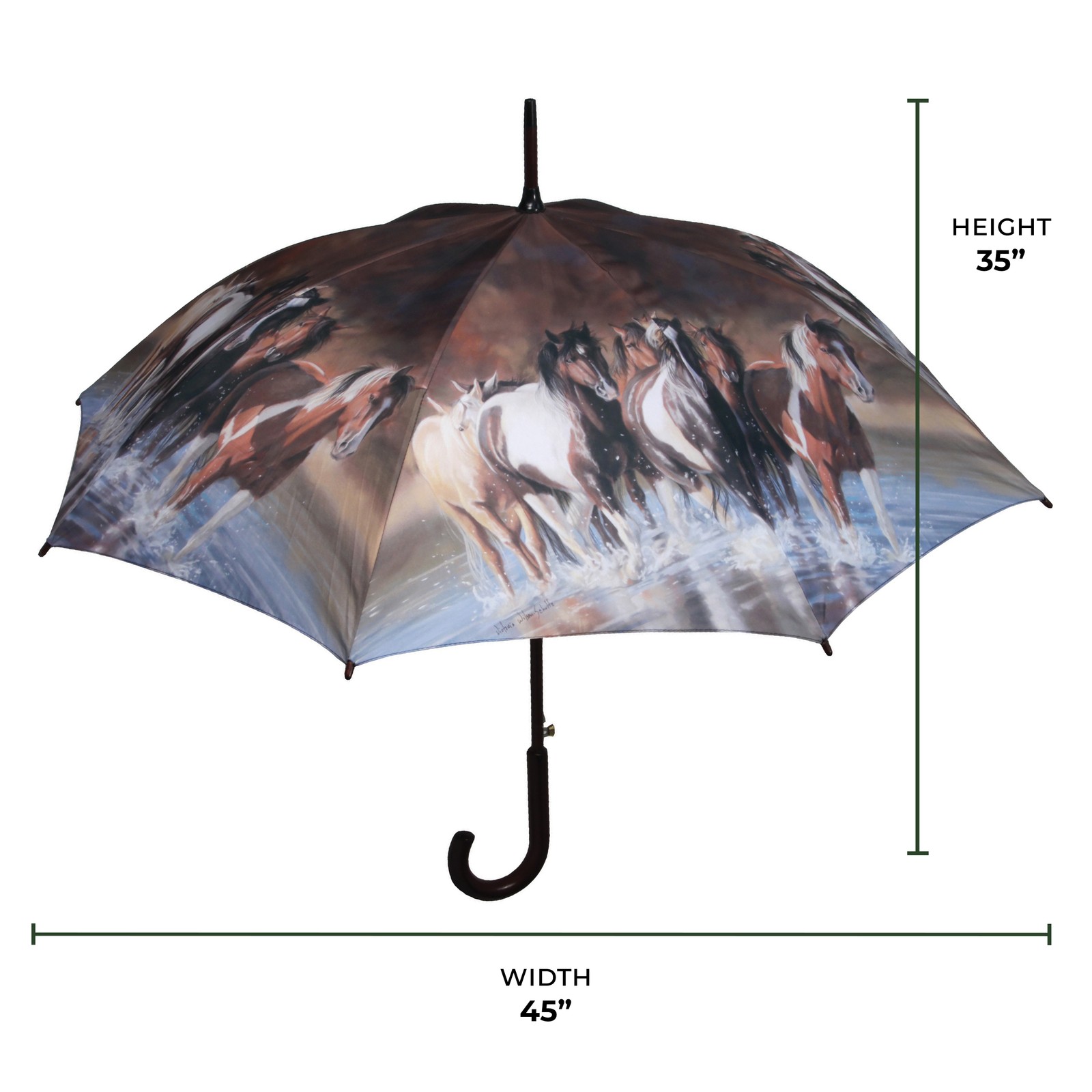 Rivers Edge Products 45-Inch Windproof Large Umbrella, UV Coated Stick