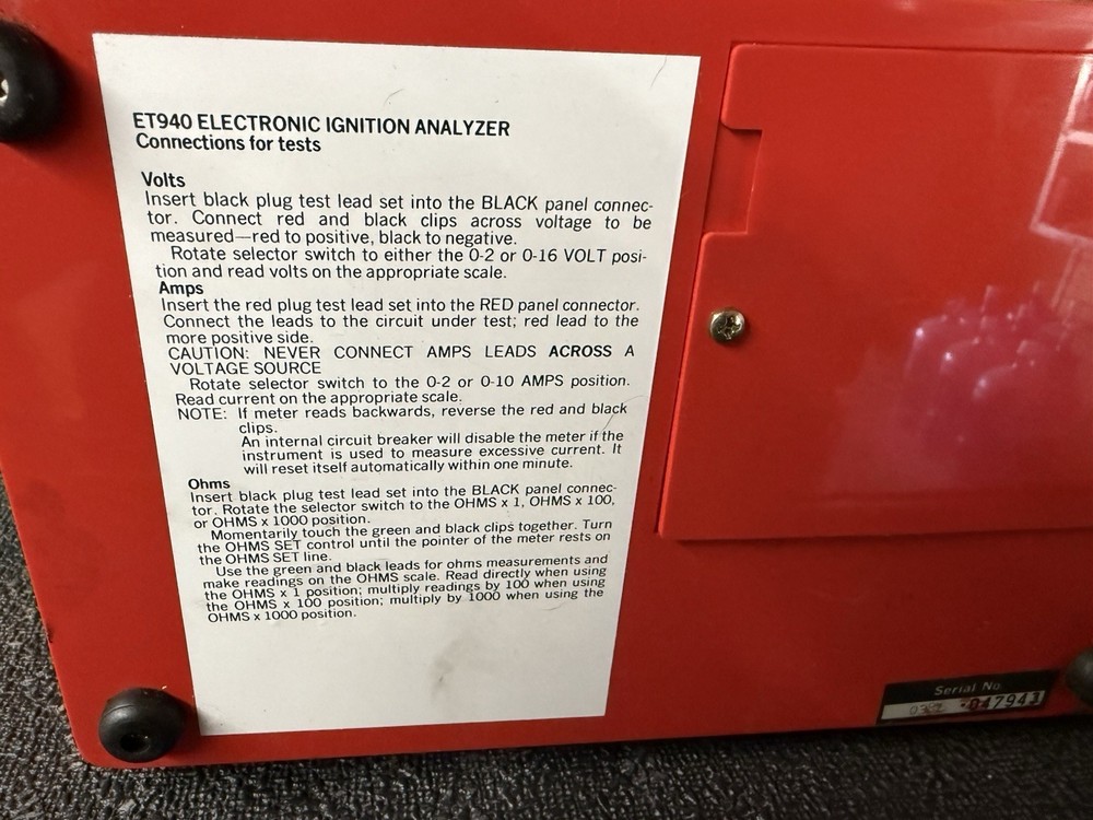 MAC Tools Electronic Ignition Analyzer